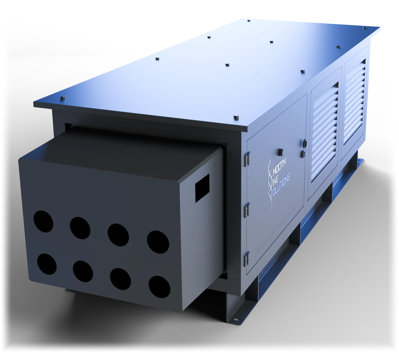 Conduit box end plate with eight conduit holes